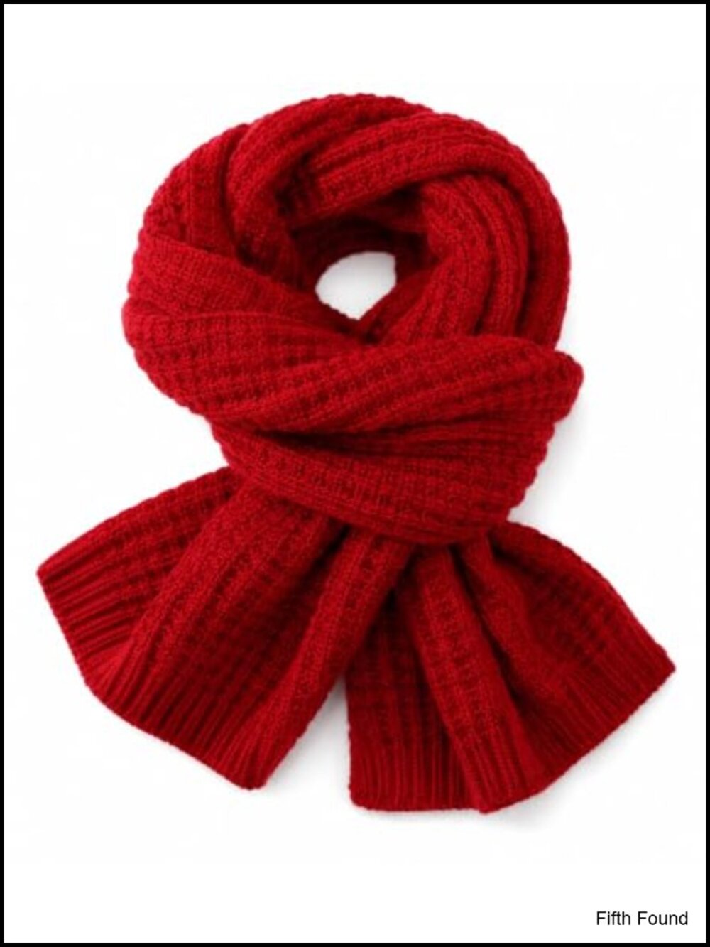 Womens Waffle Knit Long Scarf Soft Polyester Cold Weather Warm Wrap